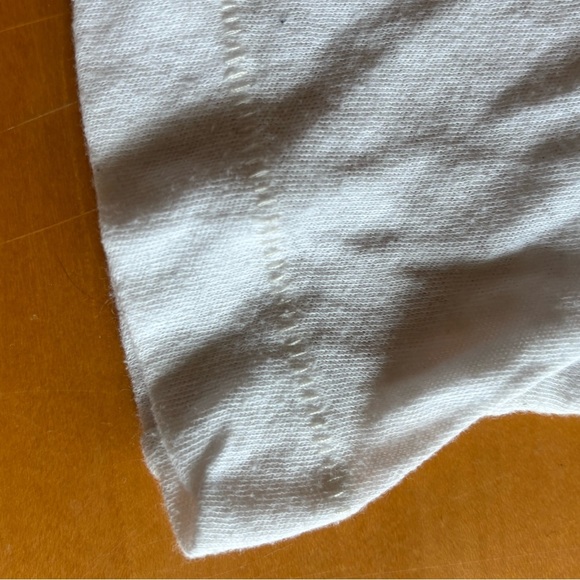 Wildfox Couture S US Team striped white cotton polyester T-shirt yellow … - Picture 9 of 9